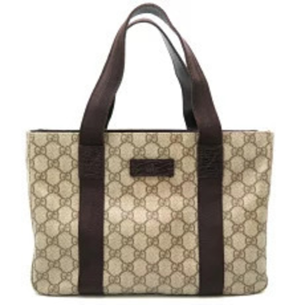 Gucci Tote Bag Shoulder GG Canvas Beige Brown